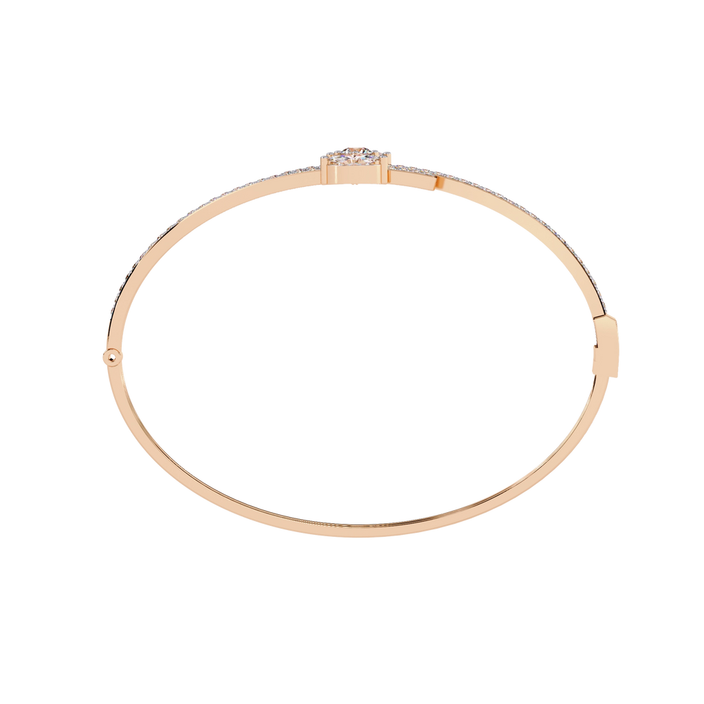 Dual Line Diamond Bangle