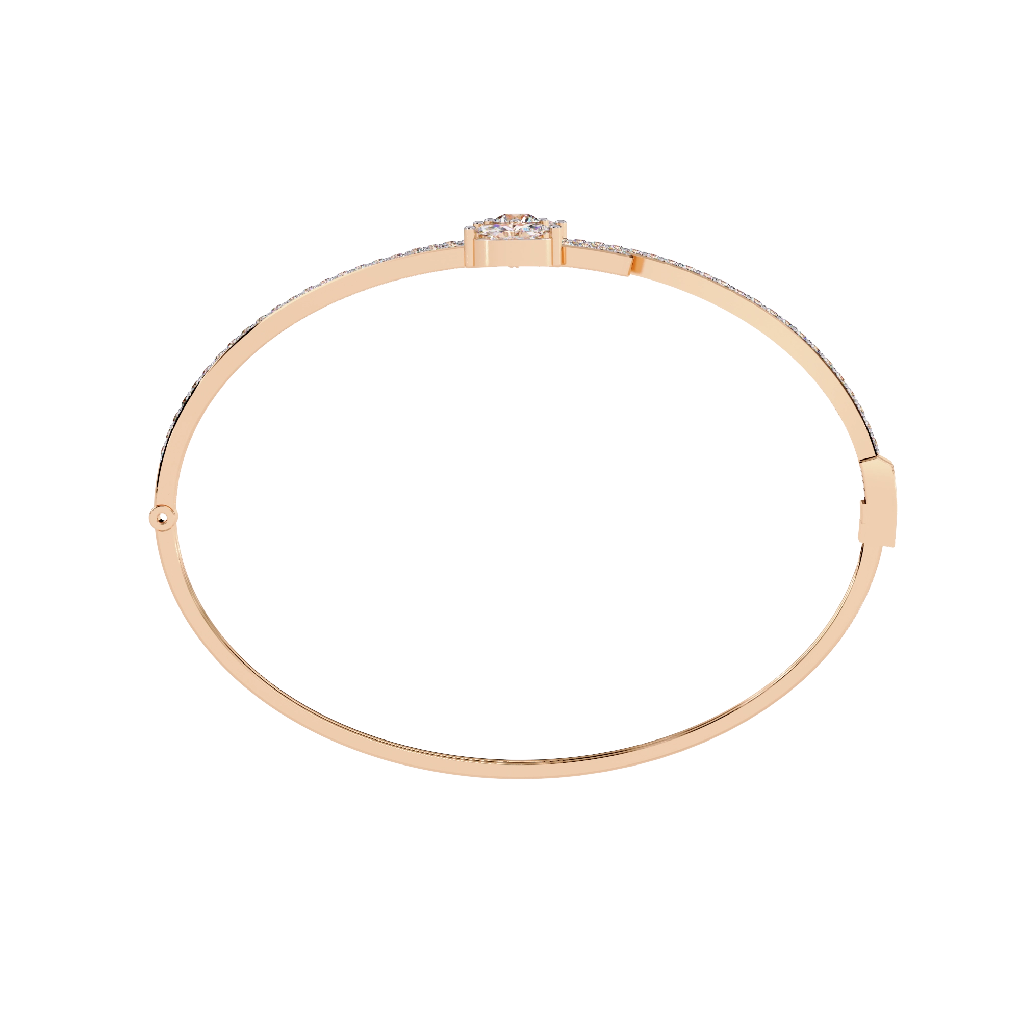 Dual Line Diamond Bangle