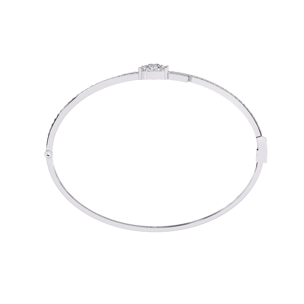 Dual Line Diamond Bangle