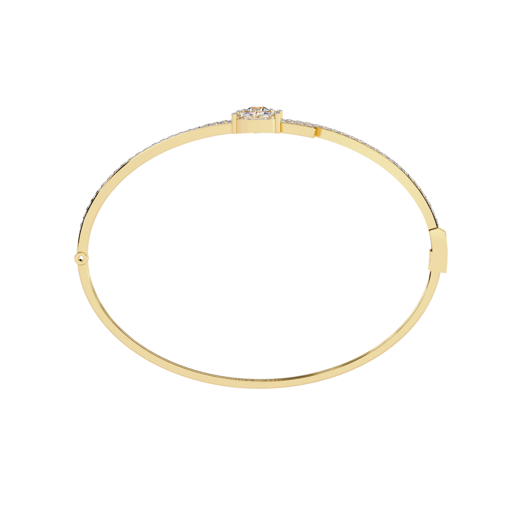 Dual Line Diamond Bangle