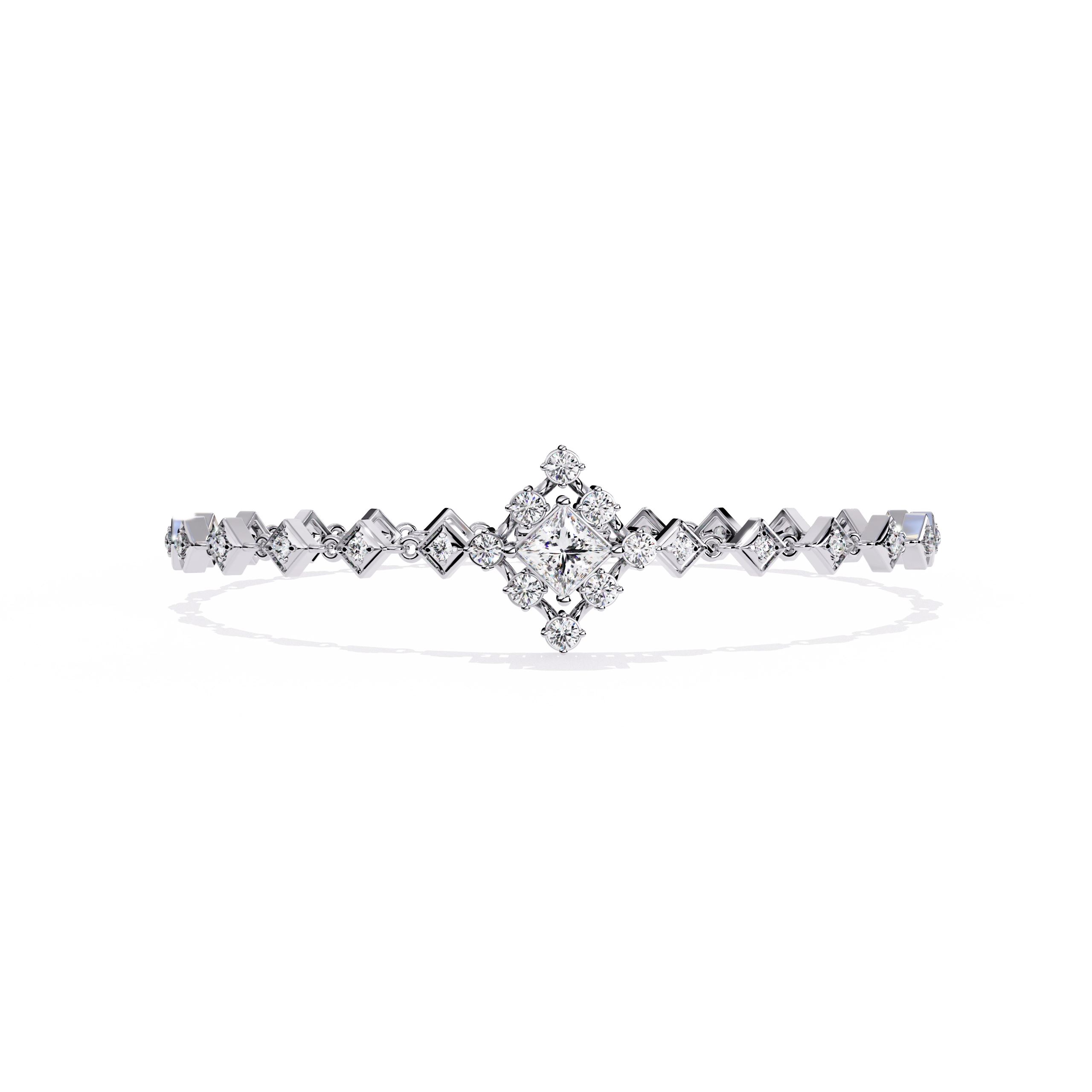 Geometric Diamond Bracelet