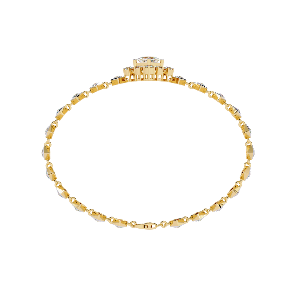 Geometric Diamond Bracelet