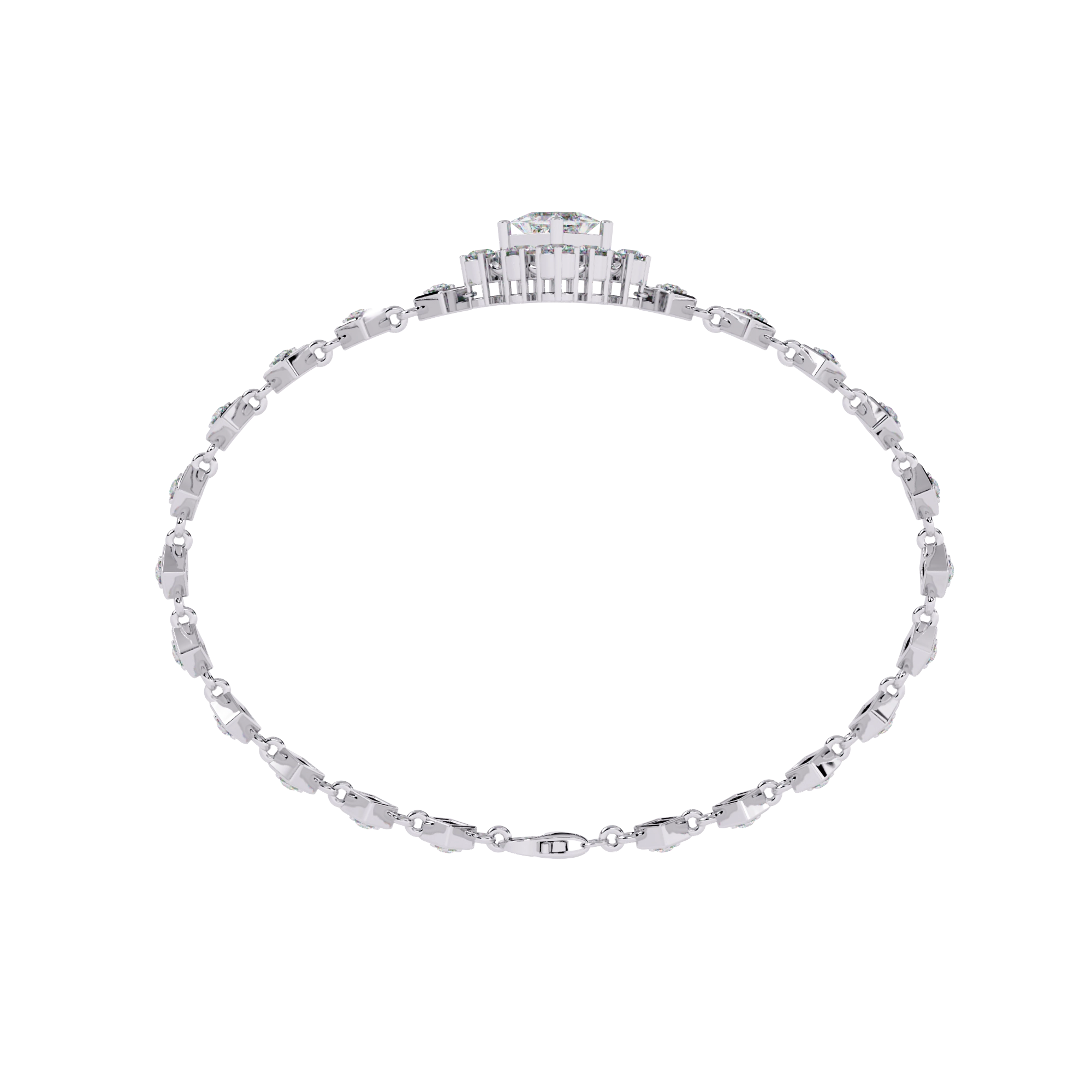Geometric Diamond Bracelet