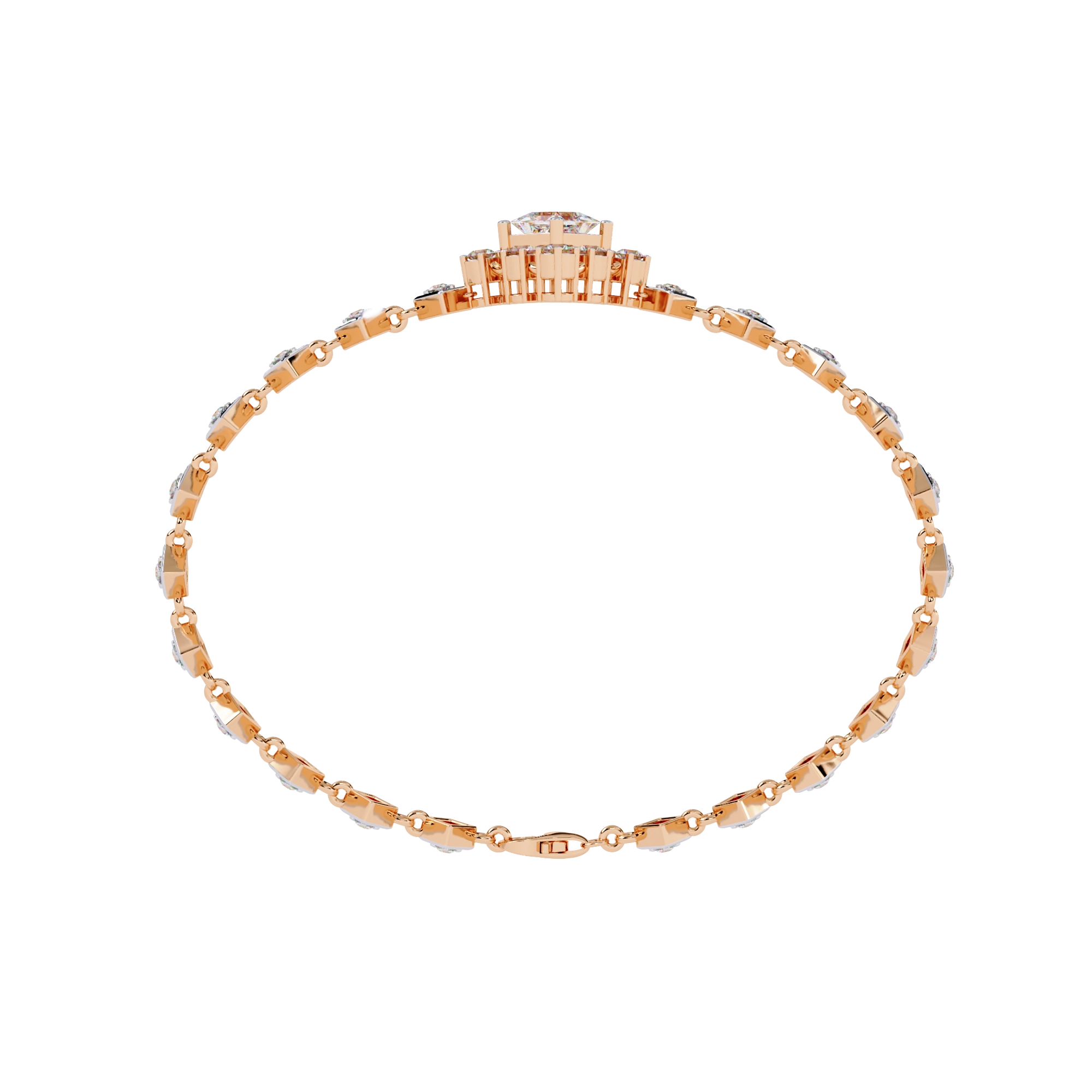 Geometric Diamond Bracelet