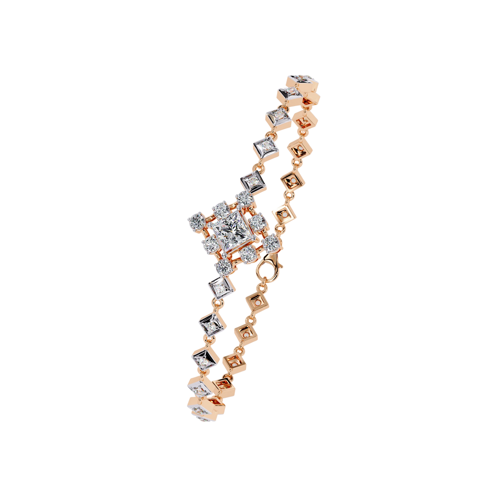 Geometric Diamond Bracelet