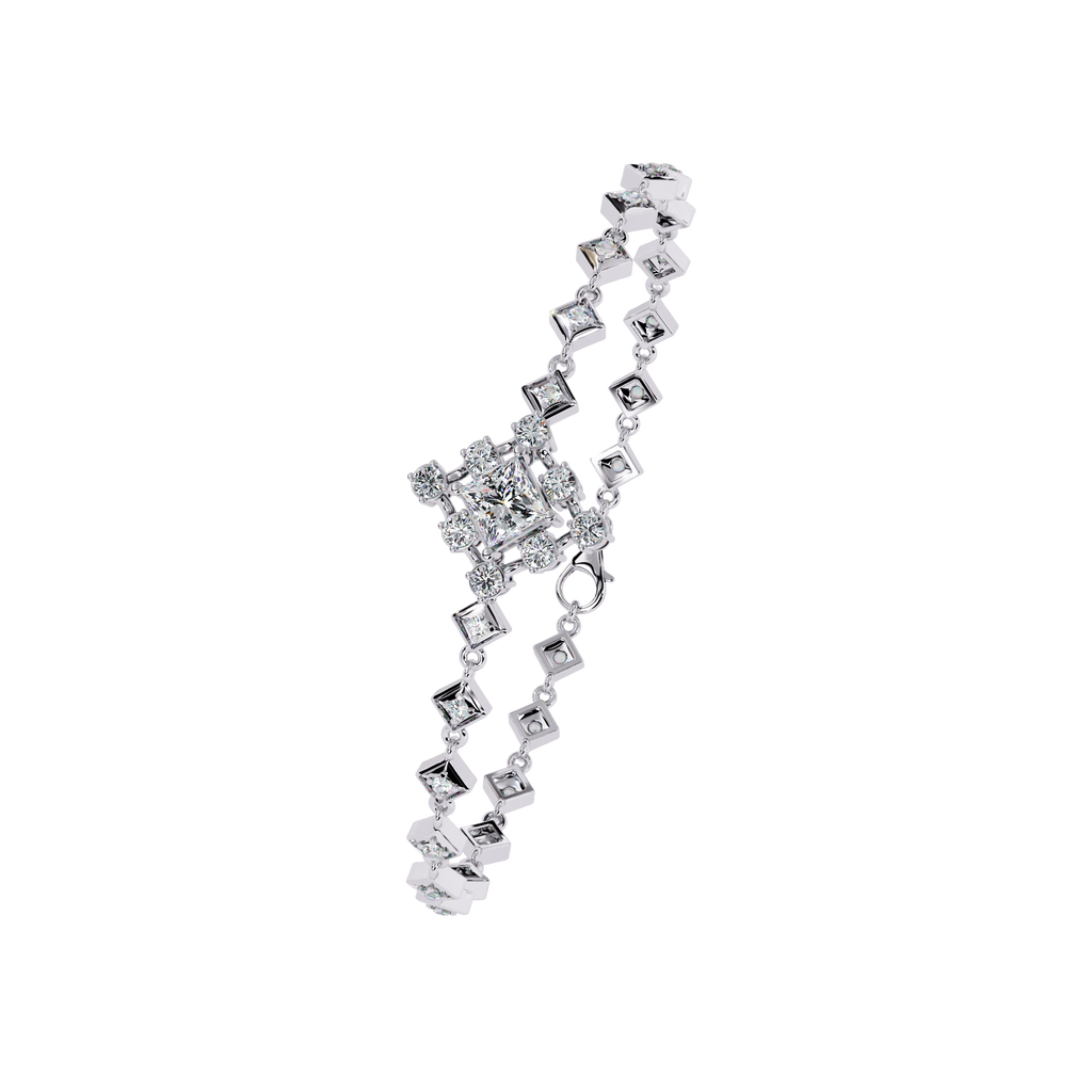 Geometric Diamond Bracelet