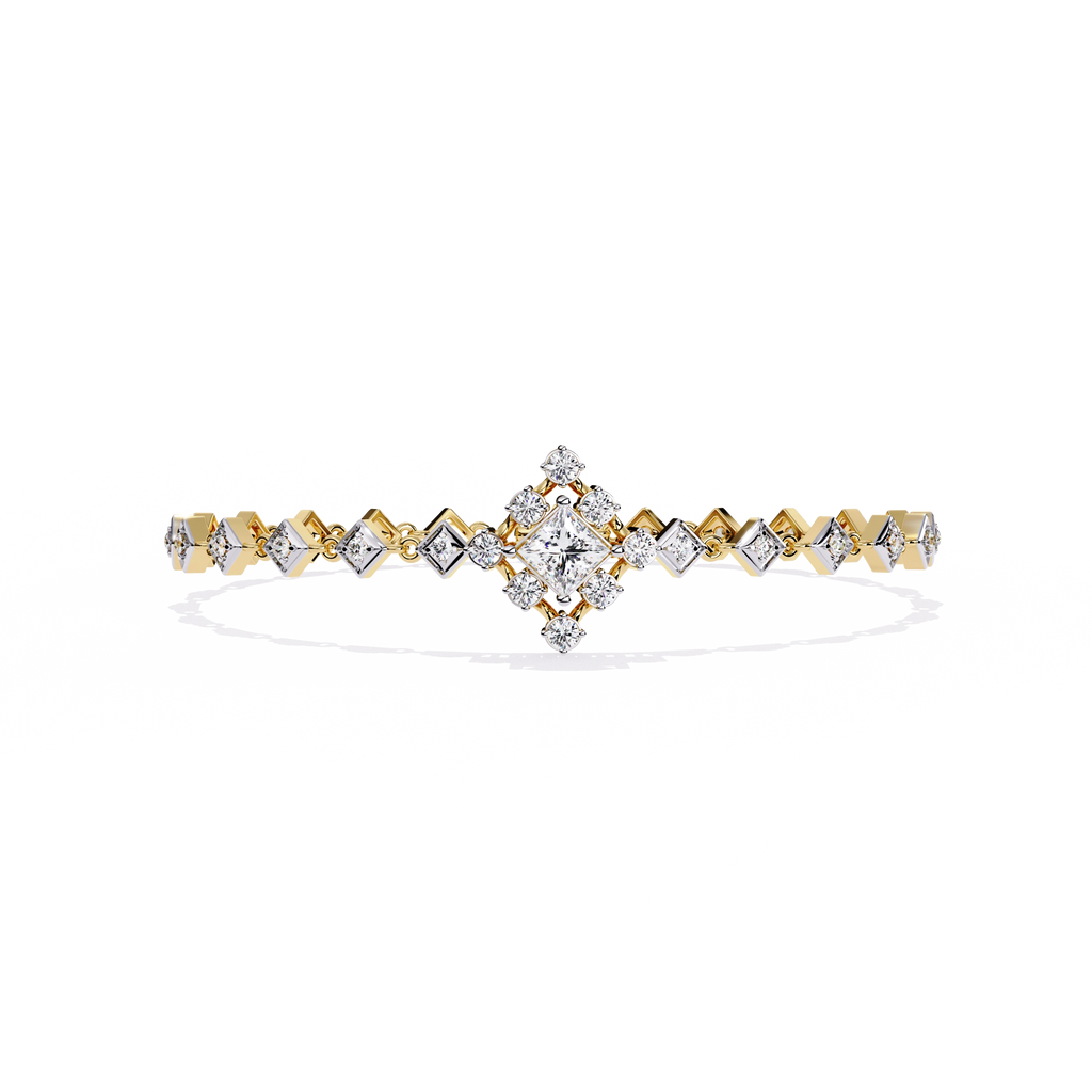 Geometric Diamond Bracelet