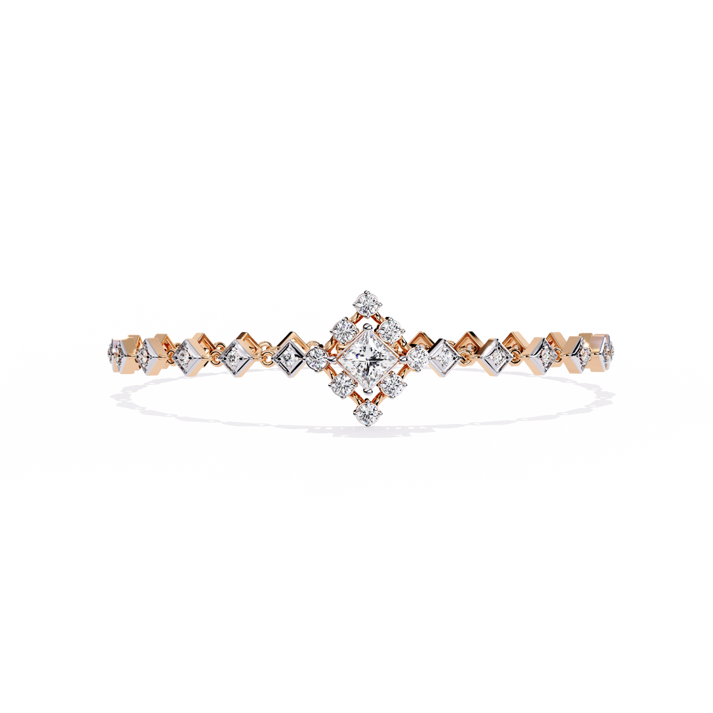 Geometric Diamond Bracelet