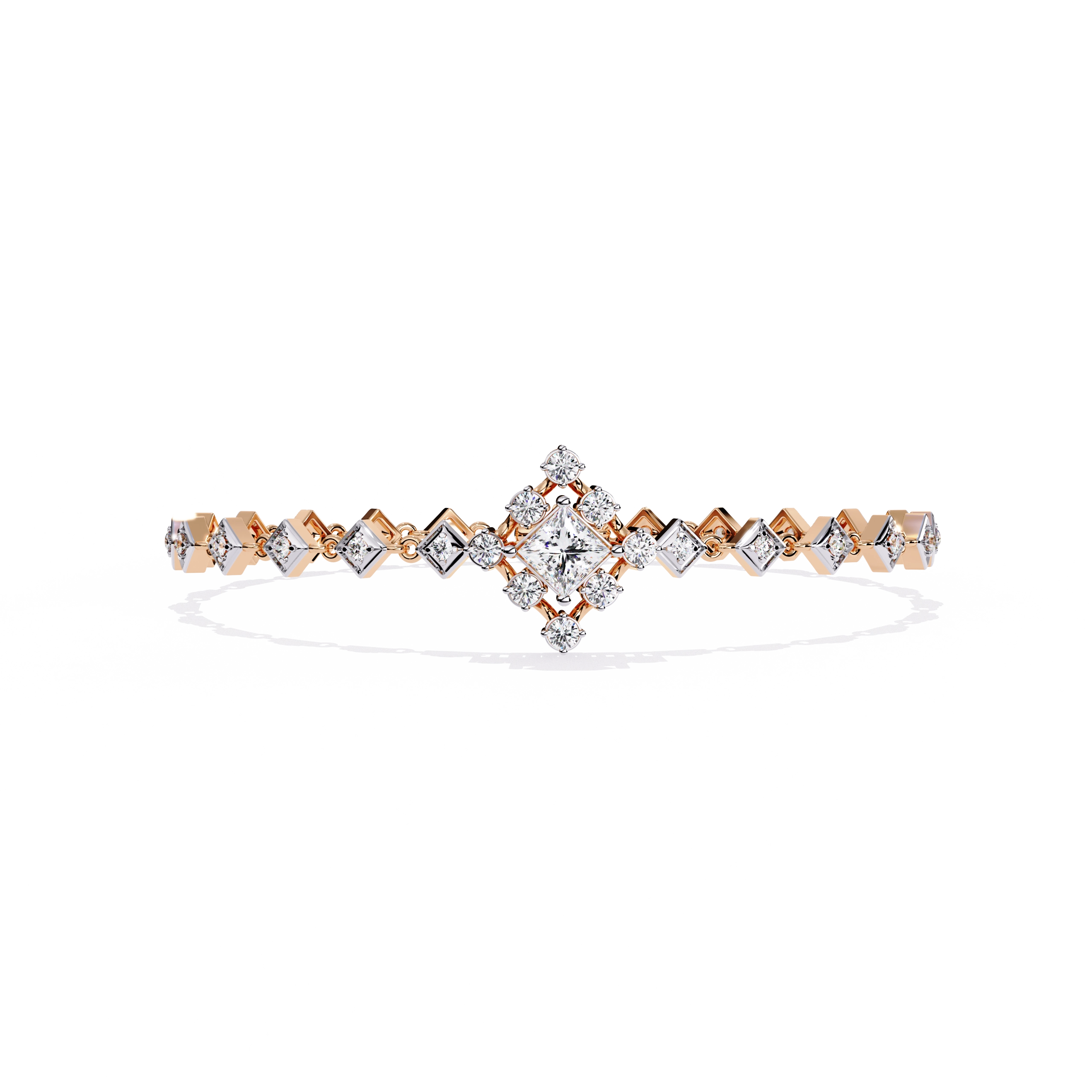 Geometric Diamond Bracelet