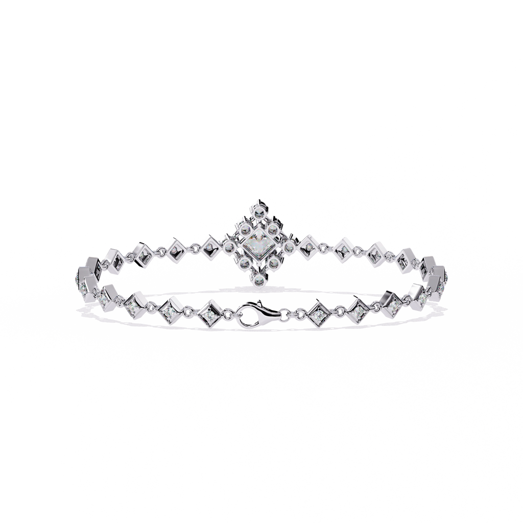 Geometric Diamond Bracelet