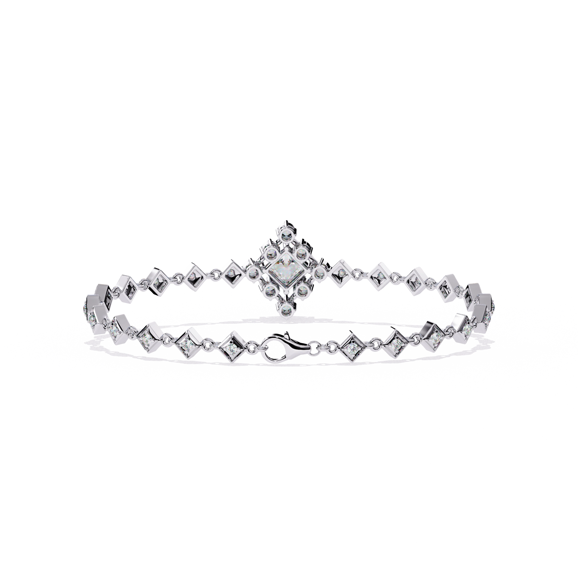 Geometric Diamond Bracelet