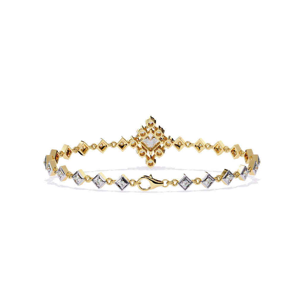 Geometric Diamond Bracelet