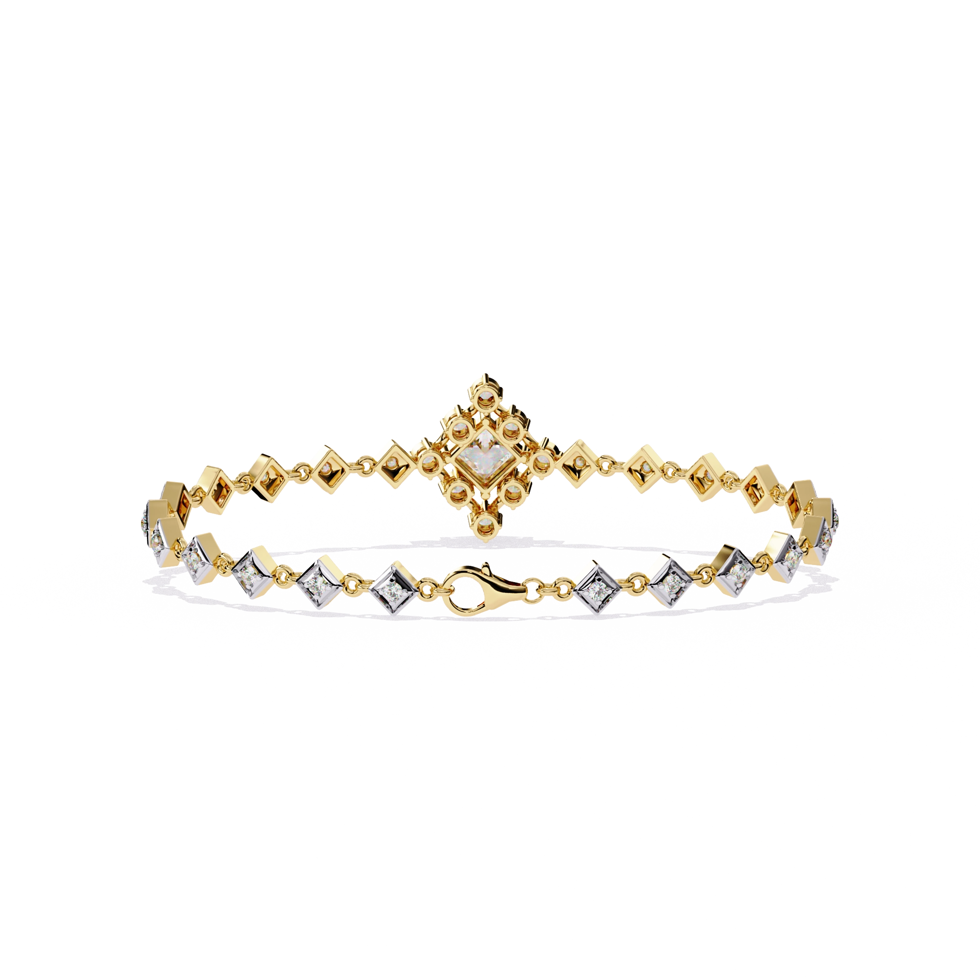 Geometric Diamond Bracelet