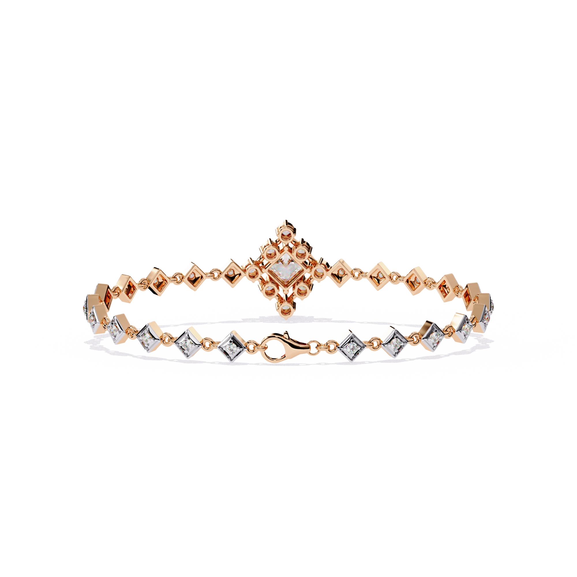 Geometric Diamond Bracelet