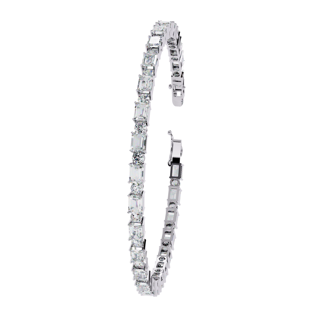 Square Cut Diamond Bracelet