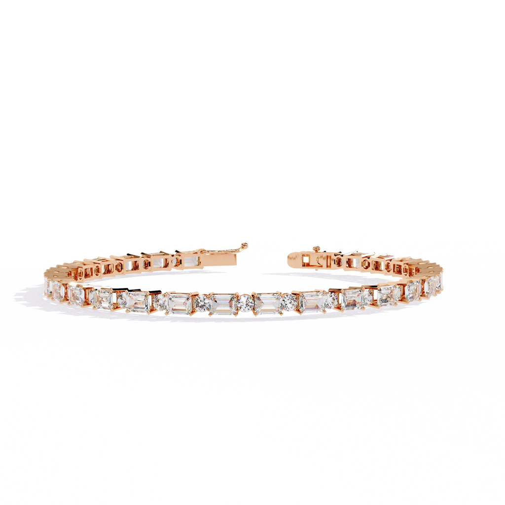 Square Cut Diamond Bracelet