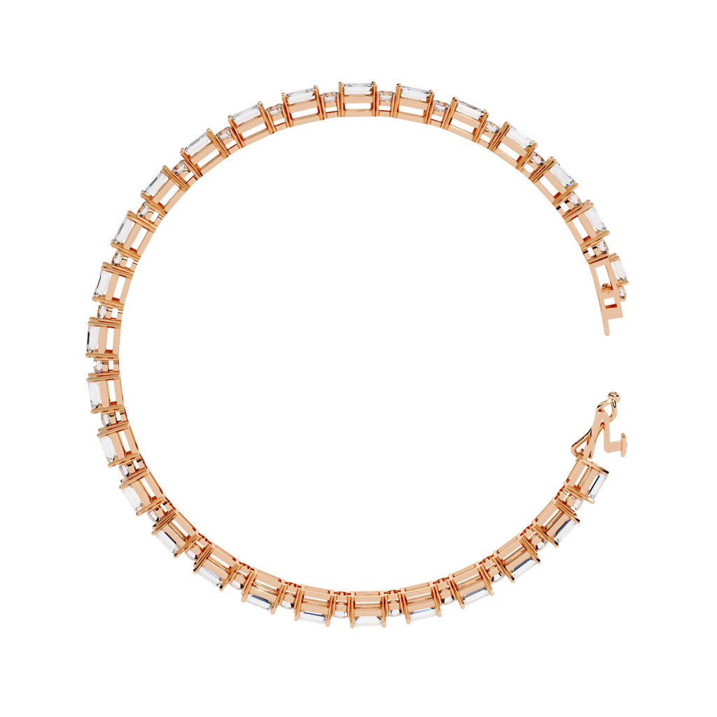 Square Cut Diamond Bracelet