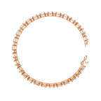 Square Cut Diamond Bracelet