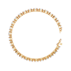 Square Cut Diamond Bracelet