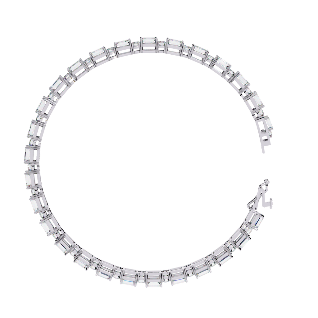 Square Cut Diamond Bracelet