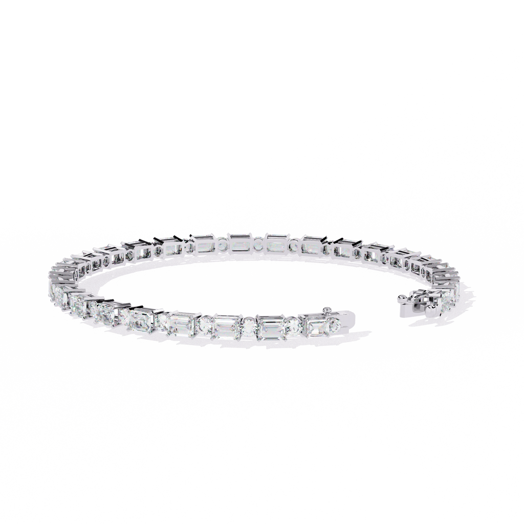 Square Cut Diamond Bracelet