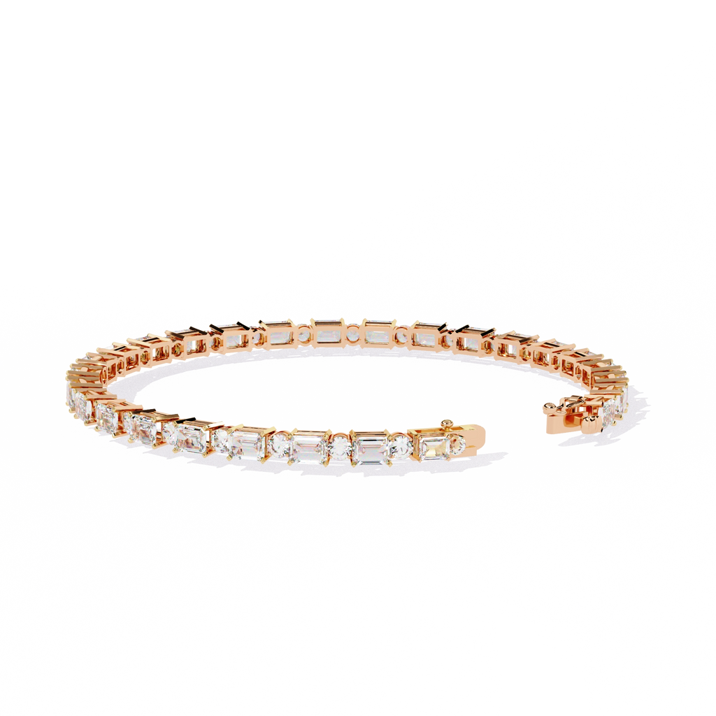 Square Cut Diamond Bracelet