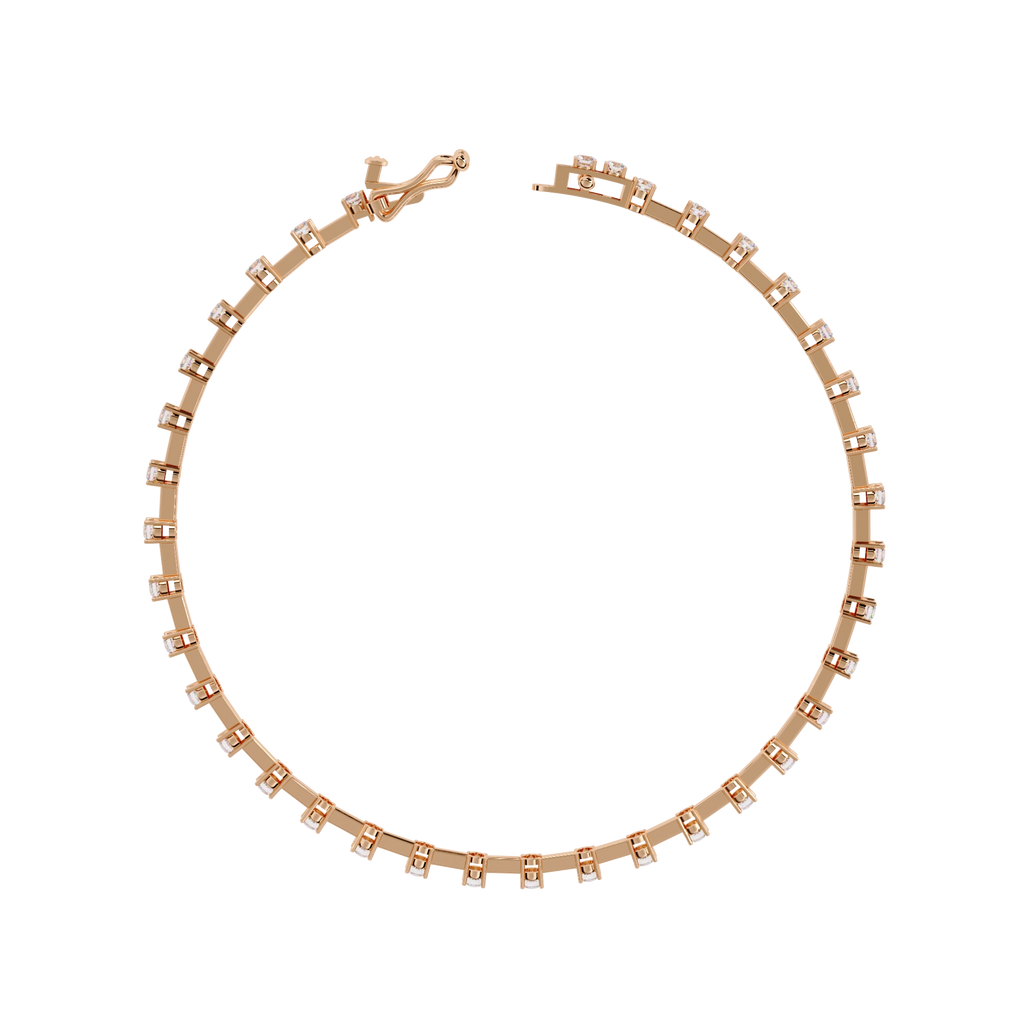 Dainty Chain Diamond Bracelet
