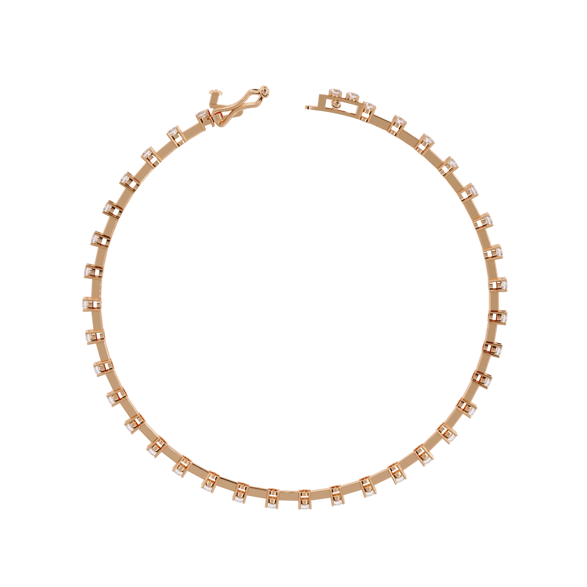 Dainty Chain Diamond Bracelet