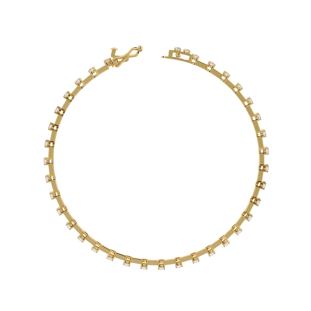 Dainty Chain Diamond Bracelet