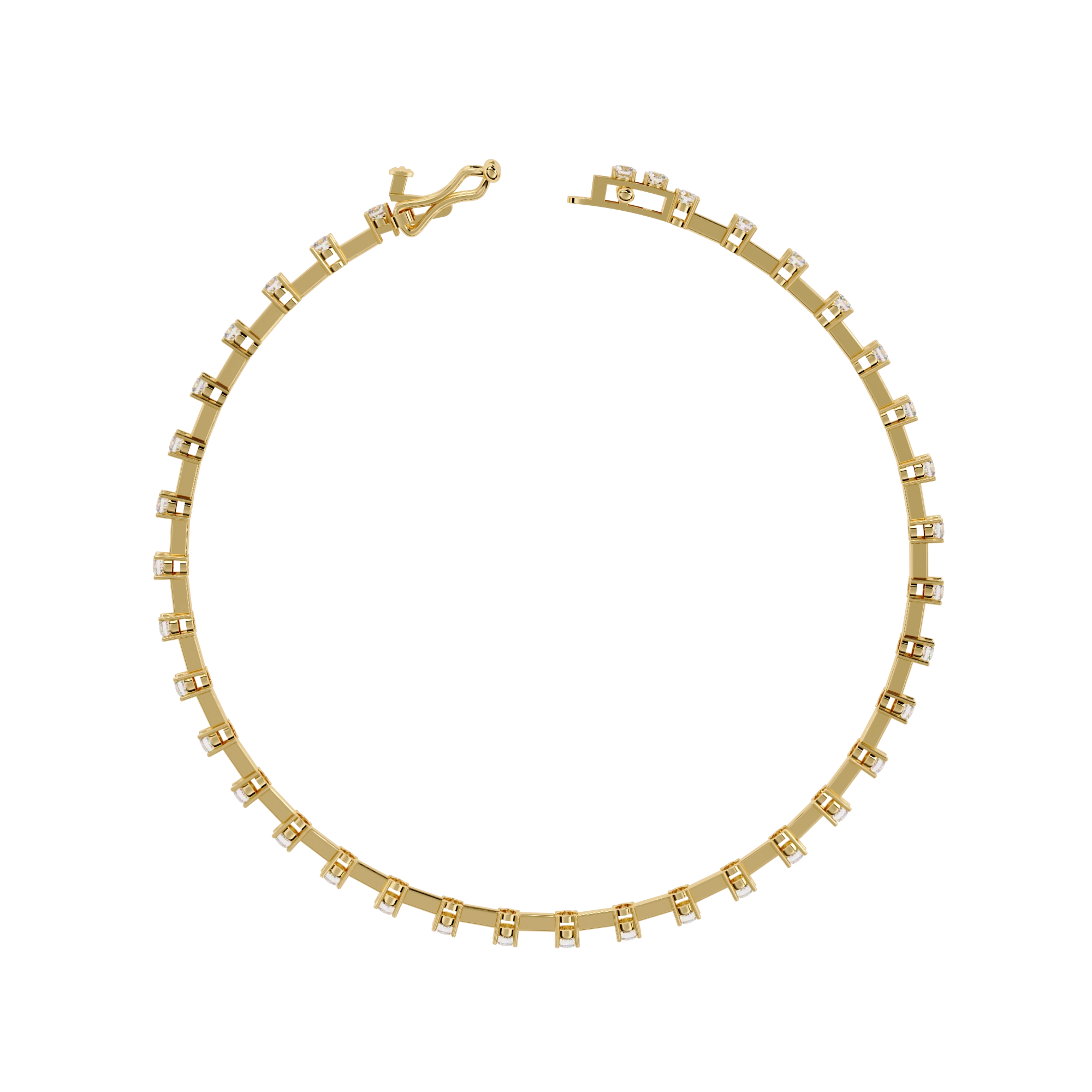 Dainty Chain Diamond Bracelet