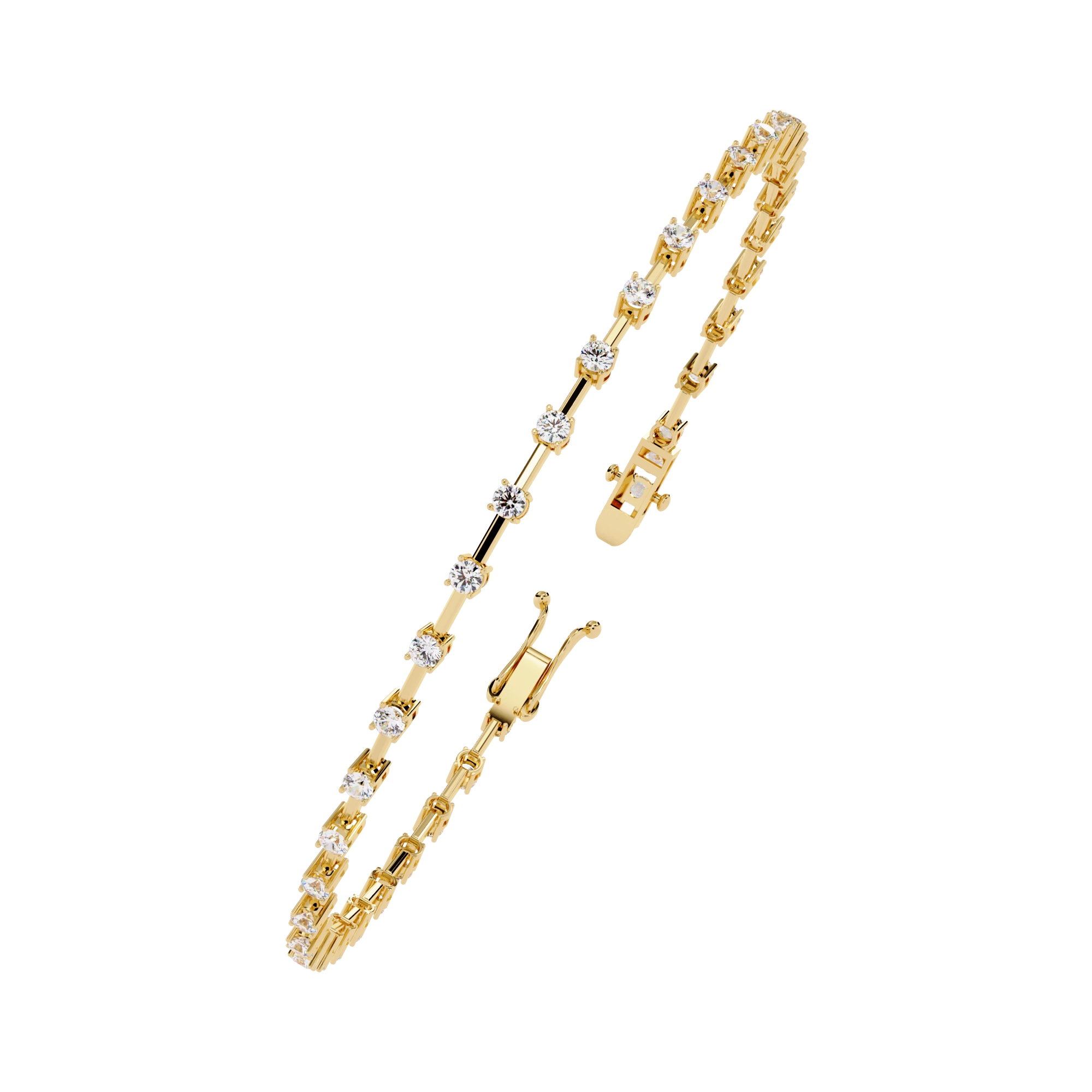 Dainty Chain Diamond Bracelet