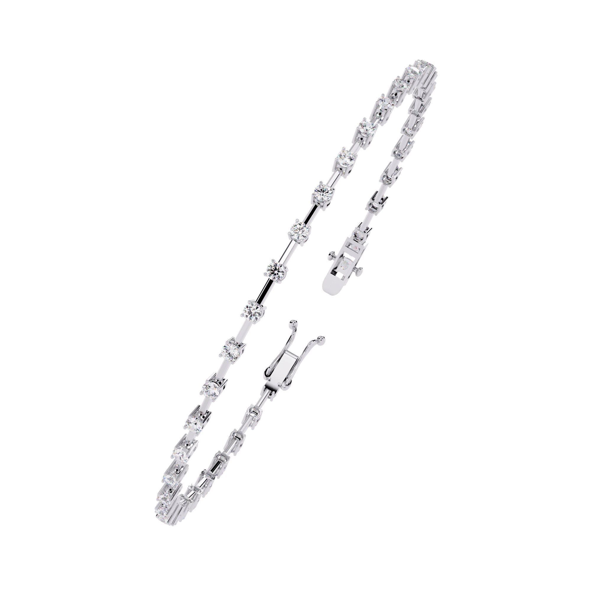 Dainty Chain Diamond Bracelet