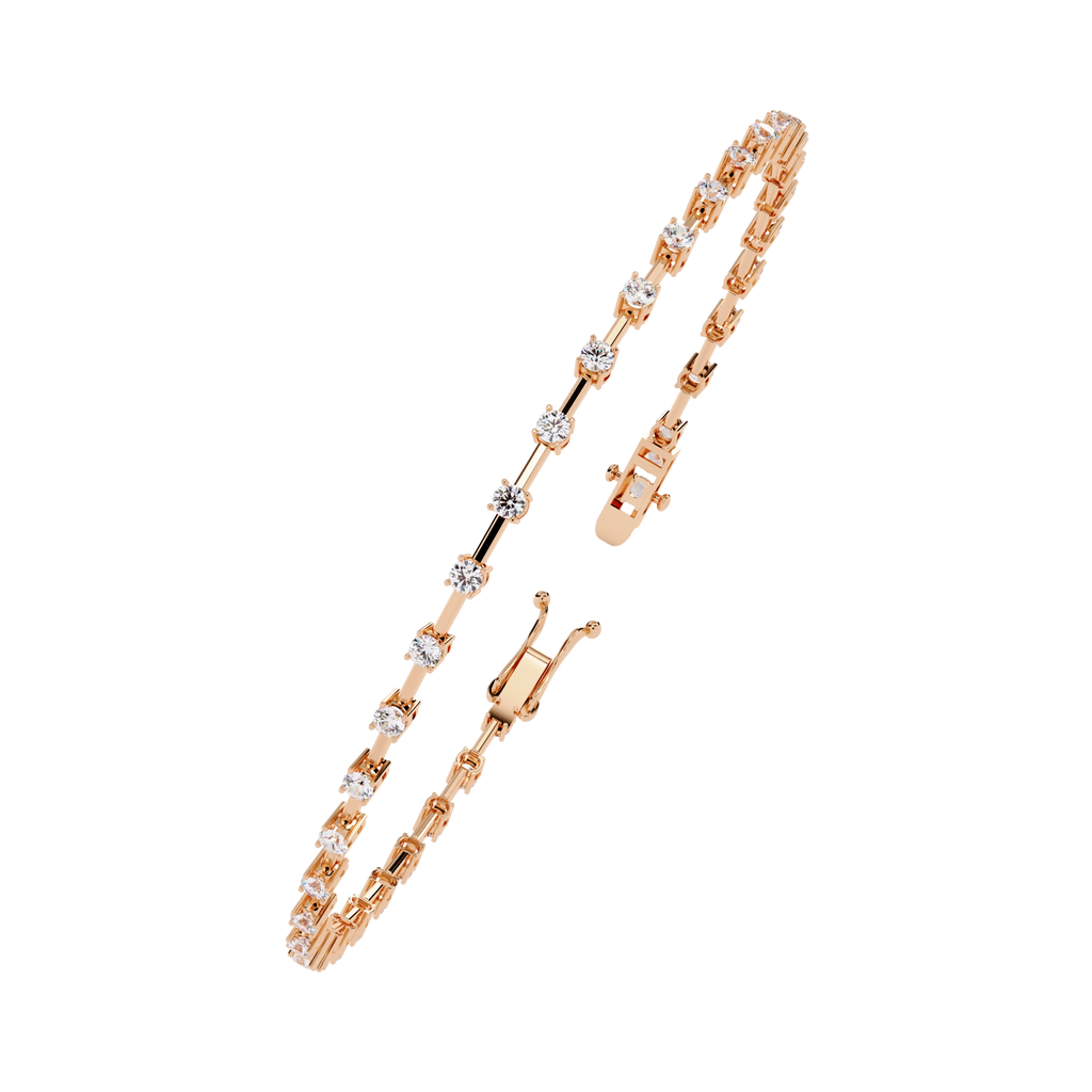 Dainty Chain Diamond Bracelet