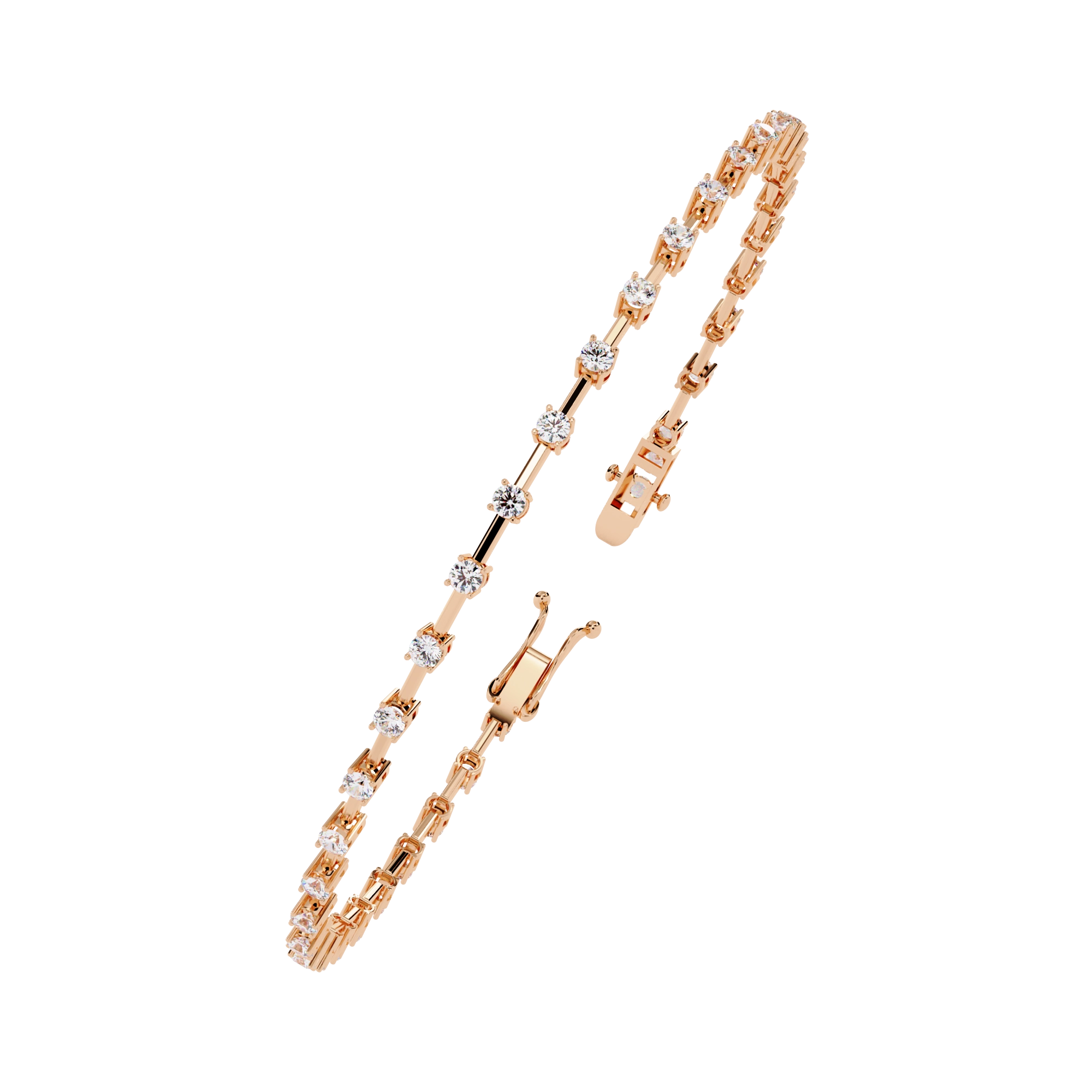 Dainty Chain Diamond Bracelet