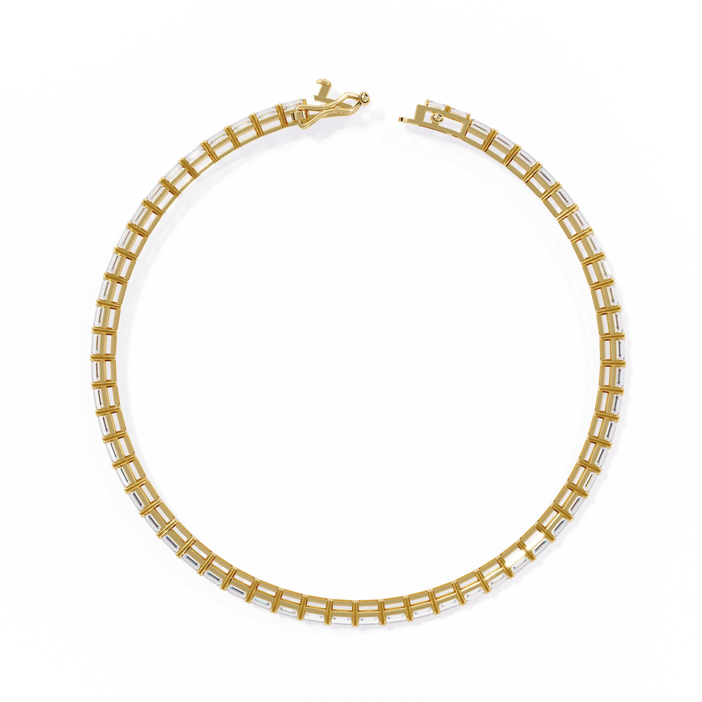 Emerald Cut Diamond Bracelet