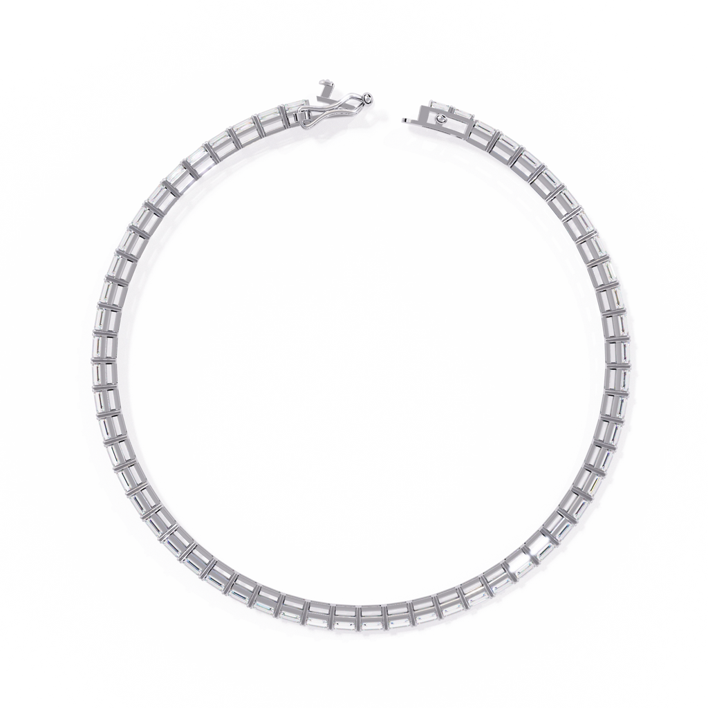 Emerald Cut Diamond Bracelet