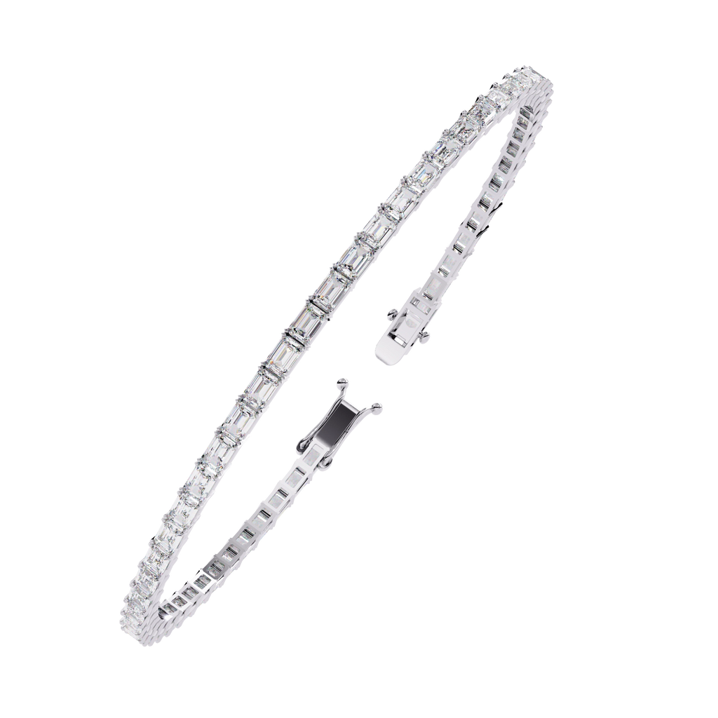 Emerald Cut Diamond Bracelet
