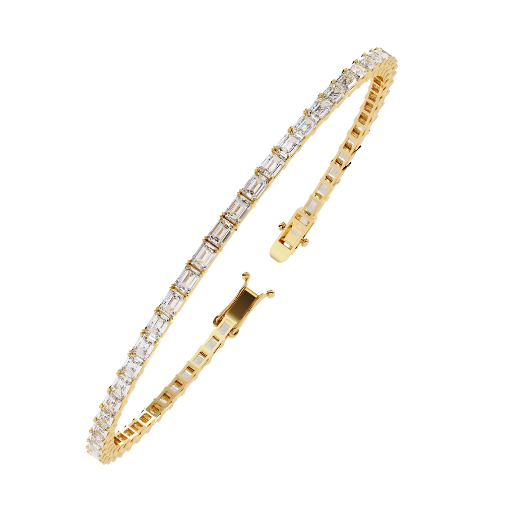 Emerald Cut Diamond Bracelet