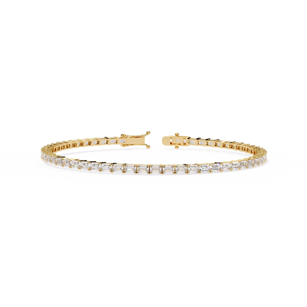 Emerald Cut Diamond Bracelet