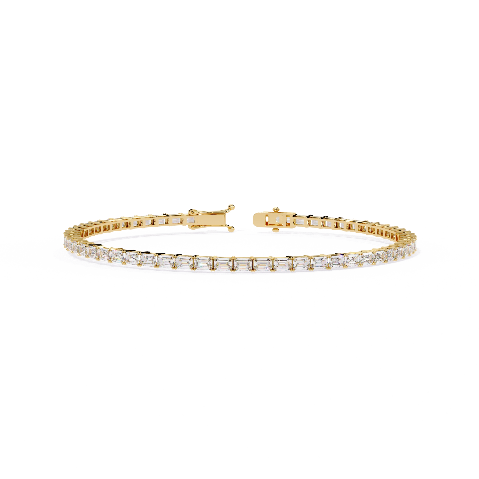 Emerald Cut Diamond Bracelet