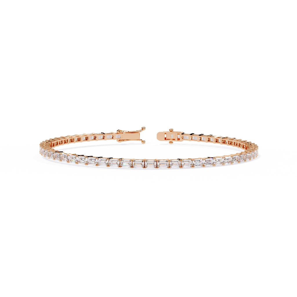 Emerald Cut Diamond Bracelet