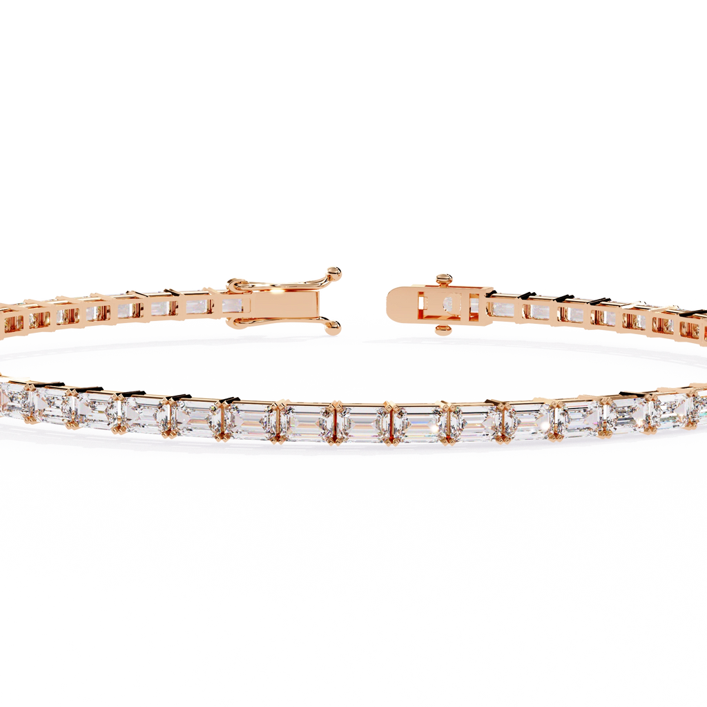 Emerald Cut Diamond Bracelet