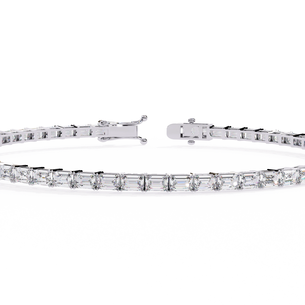 Emerald Cut Diamond Bracelet