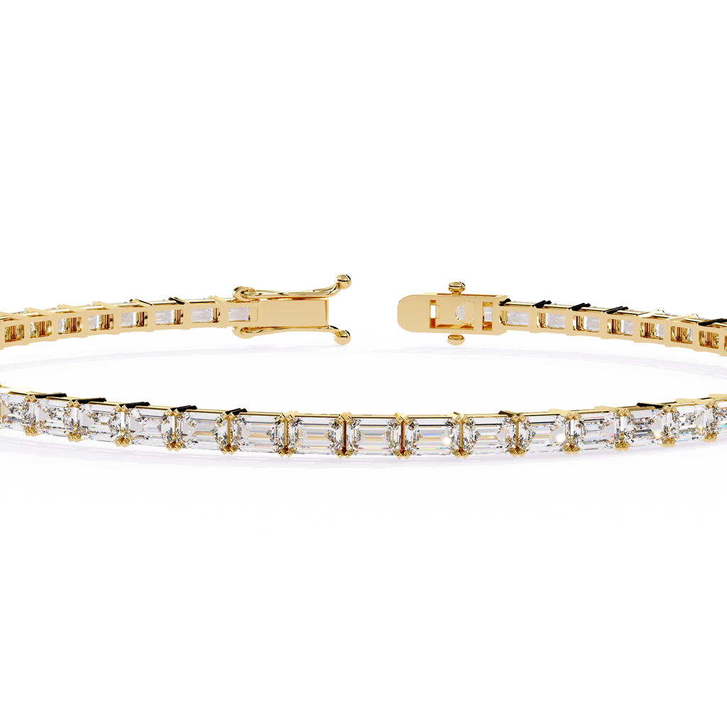 Emerald Cut Diamond Bracelet