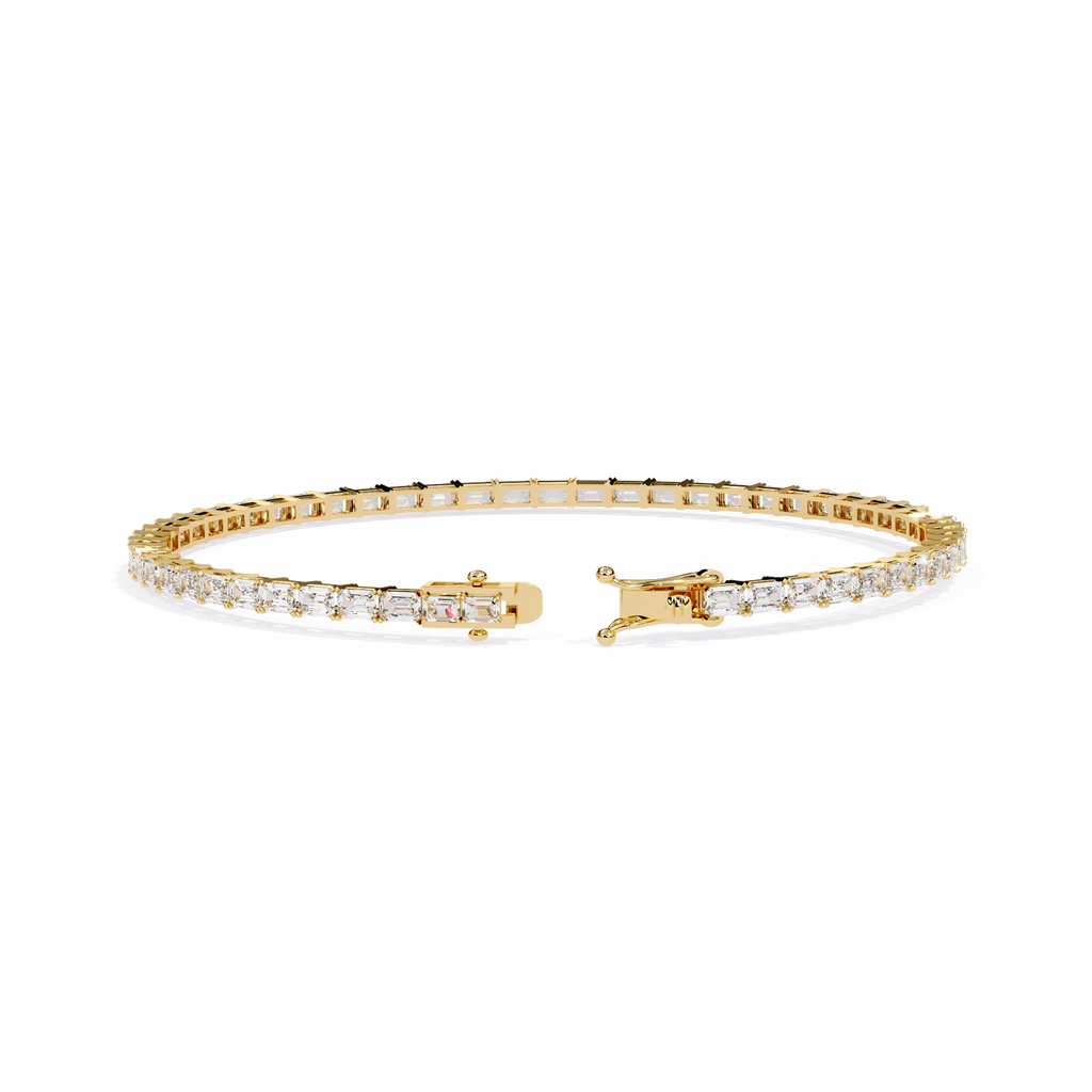 Emerald Cut Diamond Bracelet