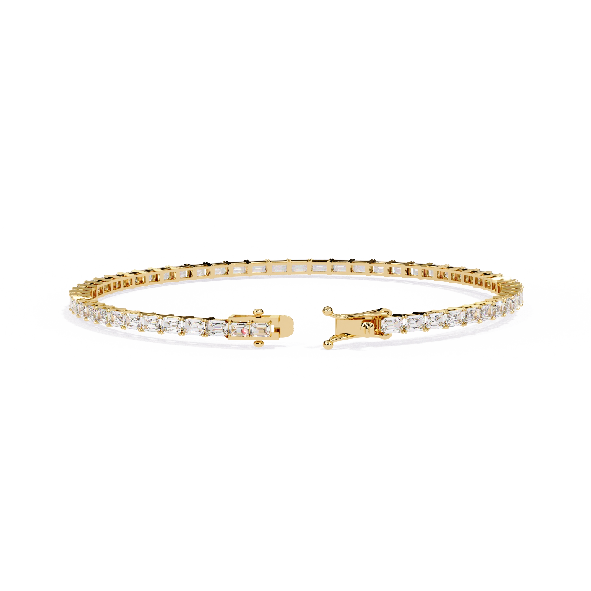 Emerald Cut Diamond Bracelet