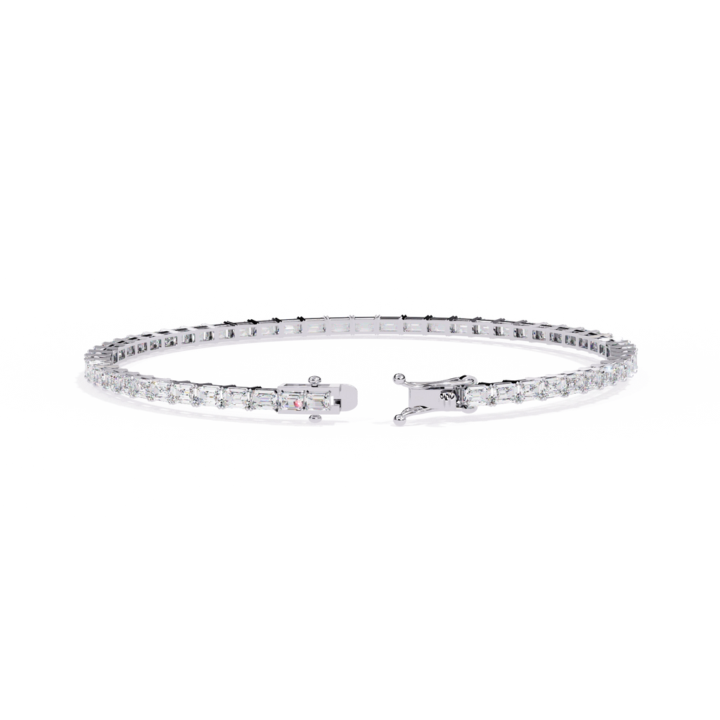 Emerald Cut Diamond Bracelet
