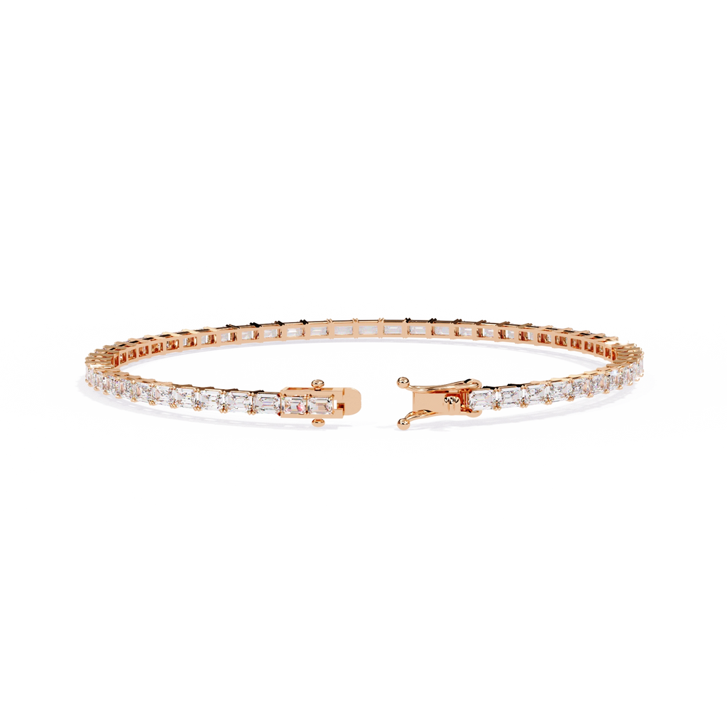Emerald Cut Diamond Bracelet