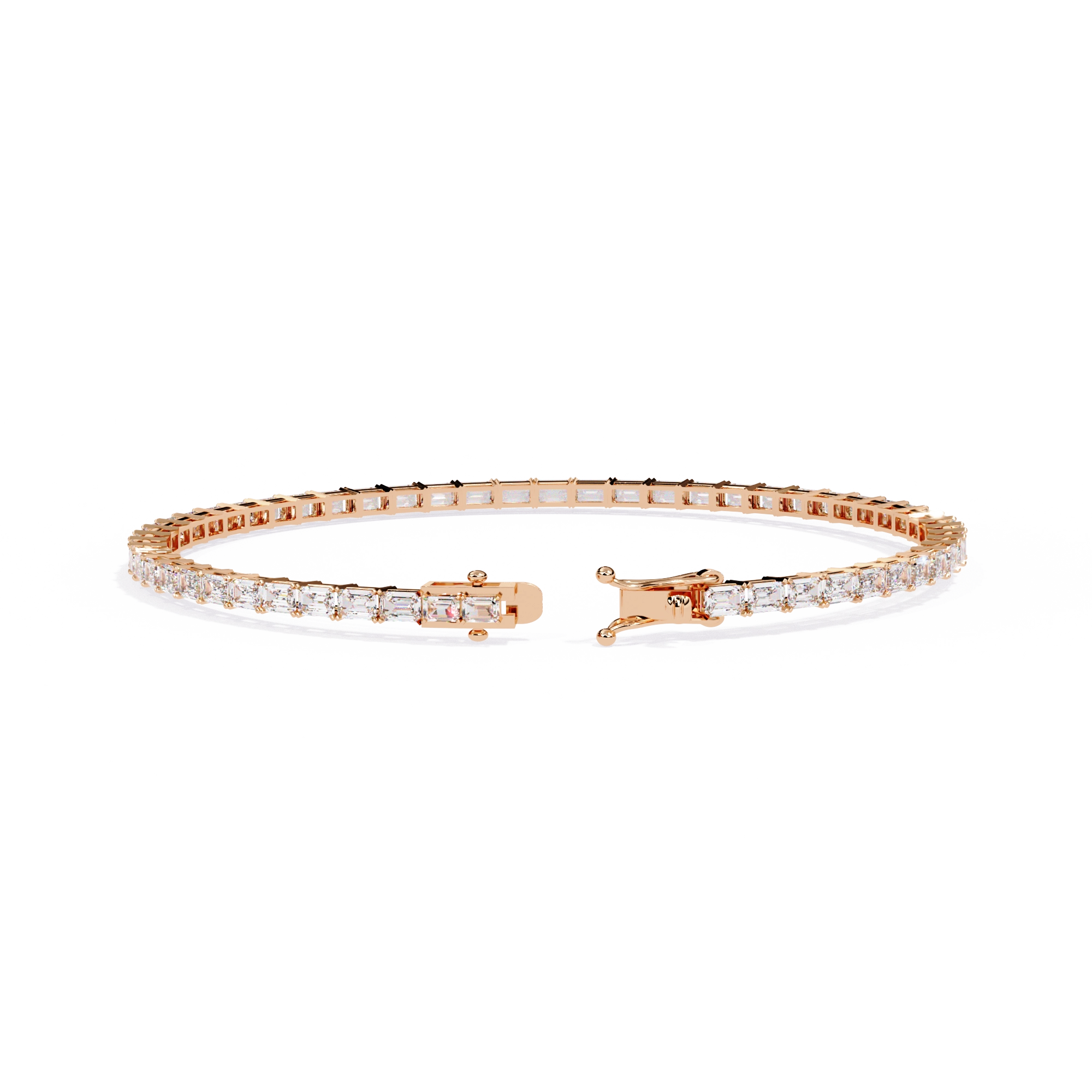Emerald Cut Diamond Bracelet