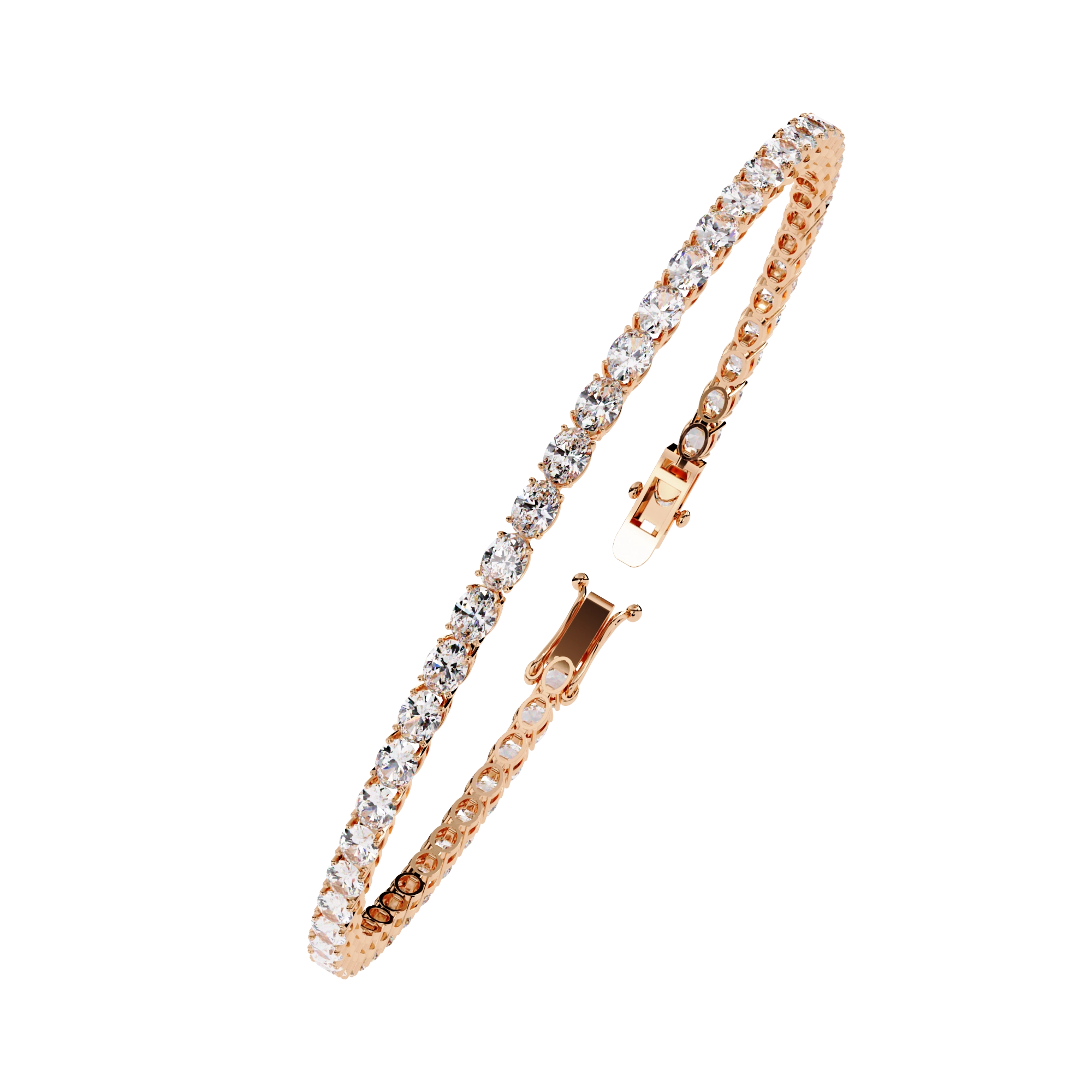 Round Diamond Tennis Bracelet